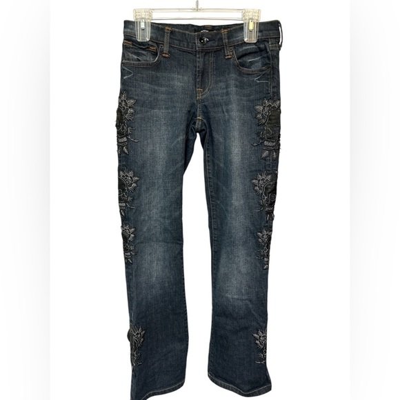 Ed Hardy Denim - Vintage Ed Hardy skull embellished jeans